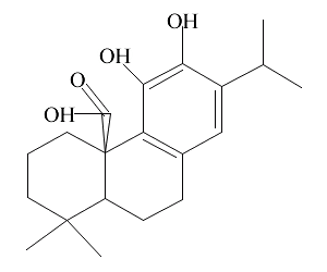 鼠尾草酸，鼠尾草酸结构