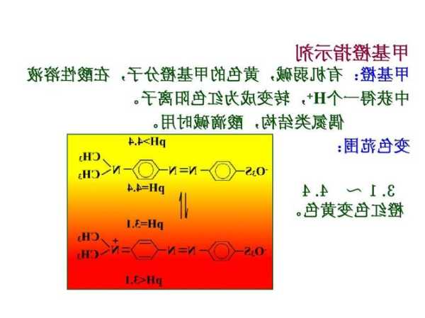 甲基橙，甲基橙变色范围及颜色！